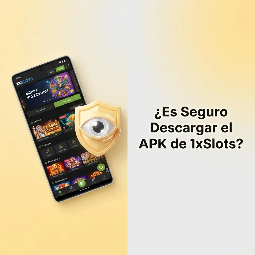 Descarga segura del APK de 1xSlots con licencia Curaçao eGaming y cifrado SSL de nivel bancario